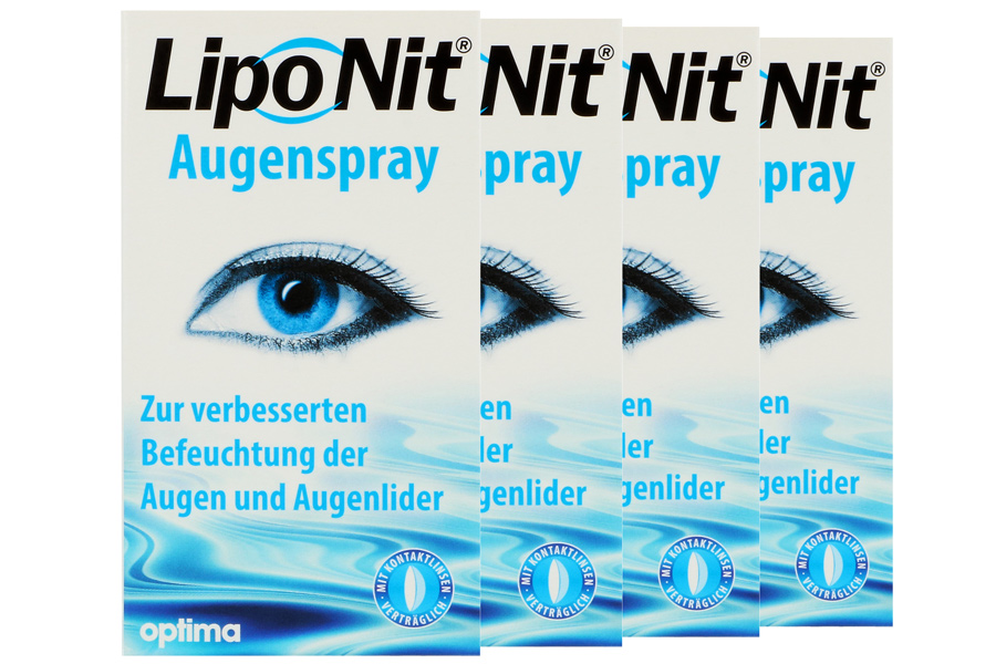 Pflegemittel LipoNit 4 x 10 ml Augenspray