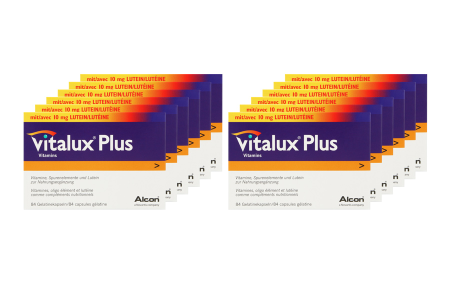 Sparpakete Augenvitamine Vitalux Plus 12 x 84 Kapseln Nahrungsergänzung