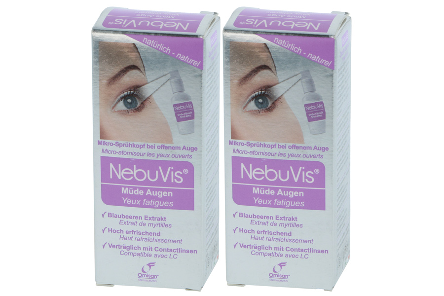 Pflegemittel NebuVis Müde Augen 2 x 10 ml Augenspray