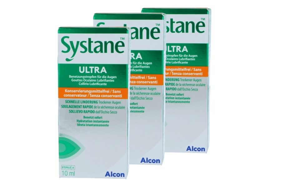 Pflegemittel Systane Ultra 3 x 10 ml Augentropfen ohne Konservierungsstoffe von Alcon