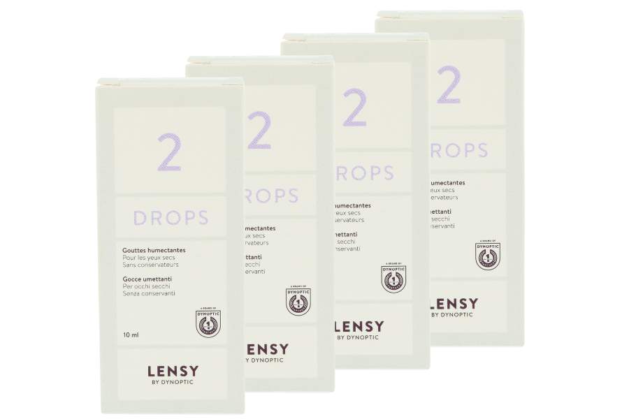 Augentropfen ohne Konservierungsmittel Lensy Drops 2 4 x 10 ml Augentropfen