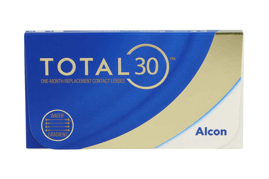 Sphärische Kontaktlinsen Total 30 - 6 Stück Monatslinsen von Alcon / Ciba Vision
