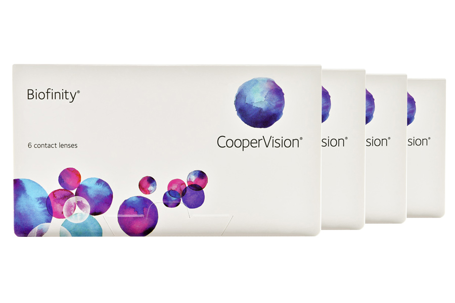 Sphärische Kontaktlinsen Biofinity 4 x 6 Monatslinsen